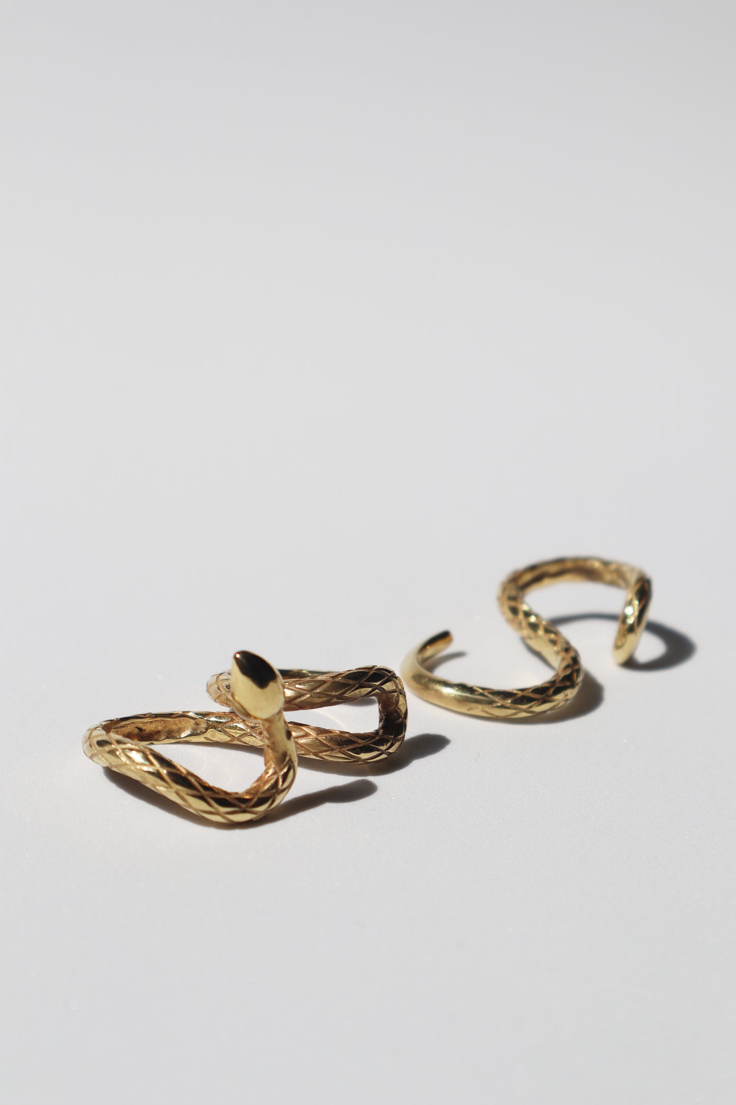 The Kunda Ring resembles a snake unfolding across your fingers, infusing its magical energy onto your hands. Its out-of-the-ordinary design is sure to turn heads and invites us notice how our hands do most of the work for us, allowing us to create everyday. Take in all of its energy boost and wear the Kunda Ring as a talisman to remind you to do good everyday.